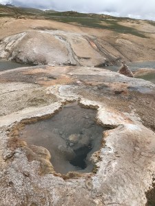 Shimmering geothermal spring in Tibet.